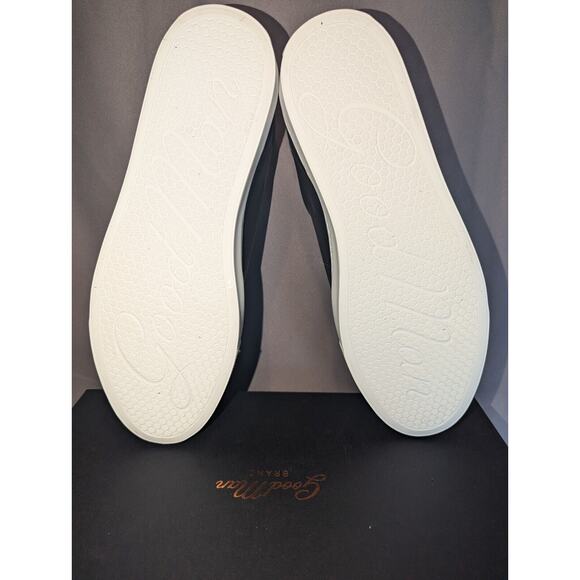 Good Man Brand shoes size 10 black Legend Court Napa Italy Leather Suede Sneaker - Picture 15 of 16